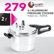 Tissolli 4Ltr Aluminium Pressure Cooker