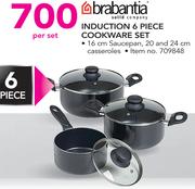 Brabantia Induction 6 Piece Cookware Set-Per Set