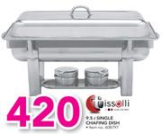 Tissolli 9.5Ltr Single Chafing Dish