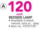 Bedside Lamp-Each