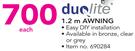 Duqlite 1.2m Awning