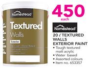Homestead Textured Walls Exterior Paint-20Ltr