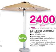 2.2m Beige Umbrella ST-42BEIGE