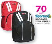 Sportec Backpack With Stripes-Each