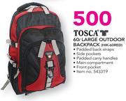Tosca 60Ltr Large Outdoor Backpack HIK-60RED