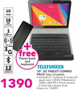 Telefunken 10" 3G Tablet Combo Pack TELC-1013GIQP