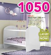 Ditalia White Baby Crib BB-17