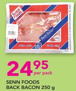 Senn Foods Back Bacon-250g Per Pack