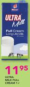 Ultra Milk Full Cream-1Ltr