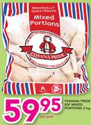Tswana Pride IQF Mixed Portions-2Kg Per Pack