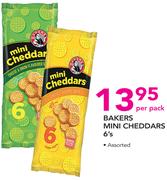 Bakers Mini Cheddars Assorted-6's Per Pack