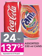 Assorted Cans-24x330ml