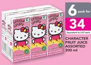 Character Fruit Juice Assorted-6x200ml