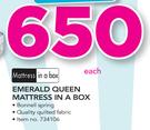 Emerald Queen Mattress In A Box