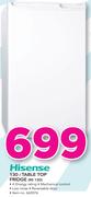 Hisense 130Ltr Table Top Fridge RS13D