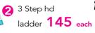 Home Quip Turquiose 3 Step HD Ladder