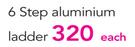 Home Quip 6 Step Aluminium Ladder