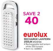 Eurolux Recharge Lantern 250LM FS181W
