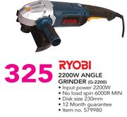 Ryobi 2200W Angle Grinder G-2200