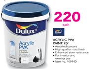 Dulux Acrylic PVA Paint-20Ltr
