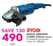 Ryobi Angle Grinder 2100W 230mm G232