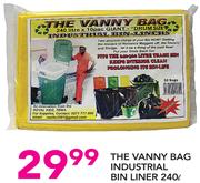 The Vanny Bag Industrial Bin Liner-240Ltr