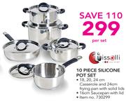 Tissolli 10 Piece Silicone Pot Set-Per Set