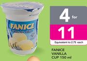 Fanice Vanilla Cup-For 4