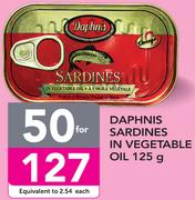 Daphnis Sardines In Vegetable Oil-50x125g