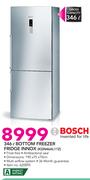 Bosch 346Ltr Bottom Freezer Fridge Innox KGN46AL11Z