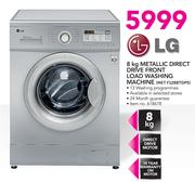 LG 8Kg Metallic Direct Drive Front Load Washing machine MET F12B8TDP5