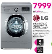 LG 8/4Kg Metallic washer/Dryer Combo F1496ADP4