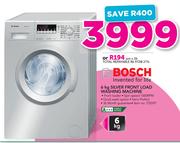 Bosch 6Kg Silver Front Load Washing Machine 