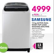 Samsung 13Kg Active Dual Wash Top Load Washing Machine WA13J5710SG F