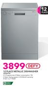 Defy 12 Place Metallic Dishwasher DDW176