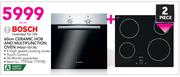 Bosch 60cm 2 Piece Ceramic Hob And Multifunction Oven PKE611D17E