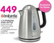 Brabantia 1.7Ltr Stainless Steel Kettle