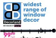 Decorland 25MM Aluminium Curtain Rods Black-1m Rod