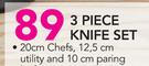 Mainstays 3 Piece Knife Set