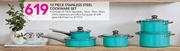 Mainstays 12 Piece Stainless Steel Cookware Set-Per Set