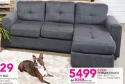 Cody Corner Couch 207x84.5x77Cm