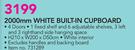 Ucan 2000mm White Built-In Cupboard
