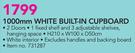 Ucan 1000mm White Built-In Cupboard