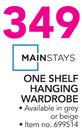 Mainstays One Shelf Hanging Wordrobe