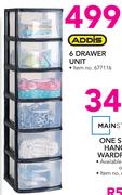 Addis 6 Drawer Unit