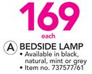 Bedside Lamp-Each
