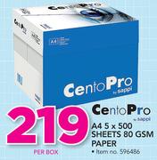 Cento Pro A4 5 x 500 Sheets 80 GSM Paper-Per Box