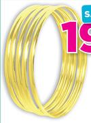 4mm 9ct Gold Bangles-Each