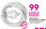 Simple Choice 5m 1mm Extension Cord