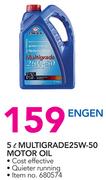 Engen Multigrade 25W-50 Motor Oil-5Ltr